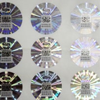 激光防偽標銀色